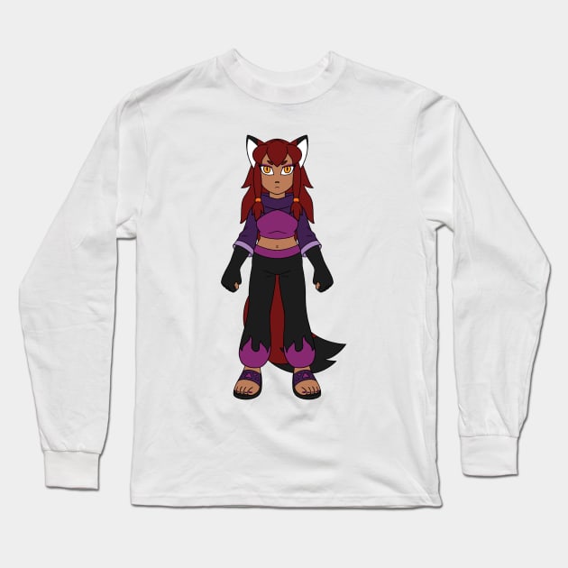 Rubi Adventure Long Sleeve T-Shirt by Firestorm Fox